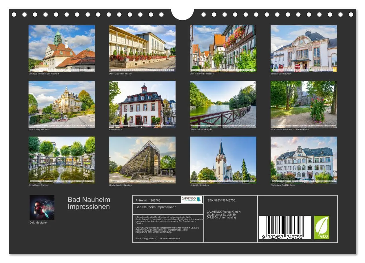 Bild: 9783457748756 | Bad Nauheim Impressionen (Wandkalender 2026 DIN A4 quer), CALVENDO...