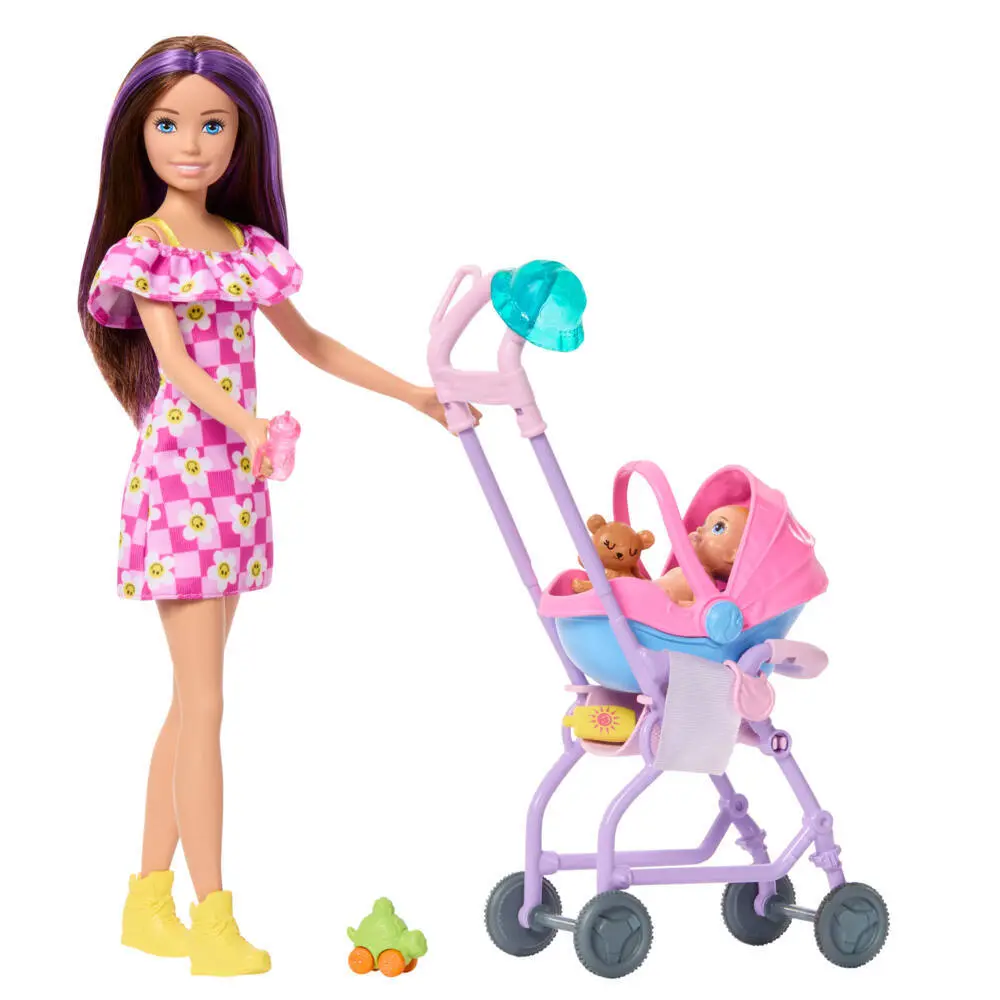 Bild: 194735338856 | Barbie "Skipper Babysitters Inc." Kinderwagen Spielset | Blister