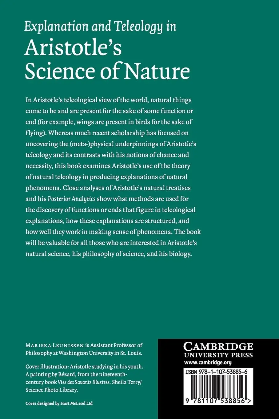 Rückseite: 9781107538856 | Explanation and Teleology in Aristotle's Science of Nature | Leunissen