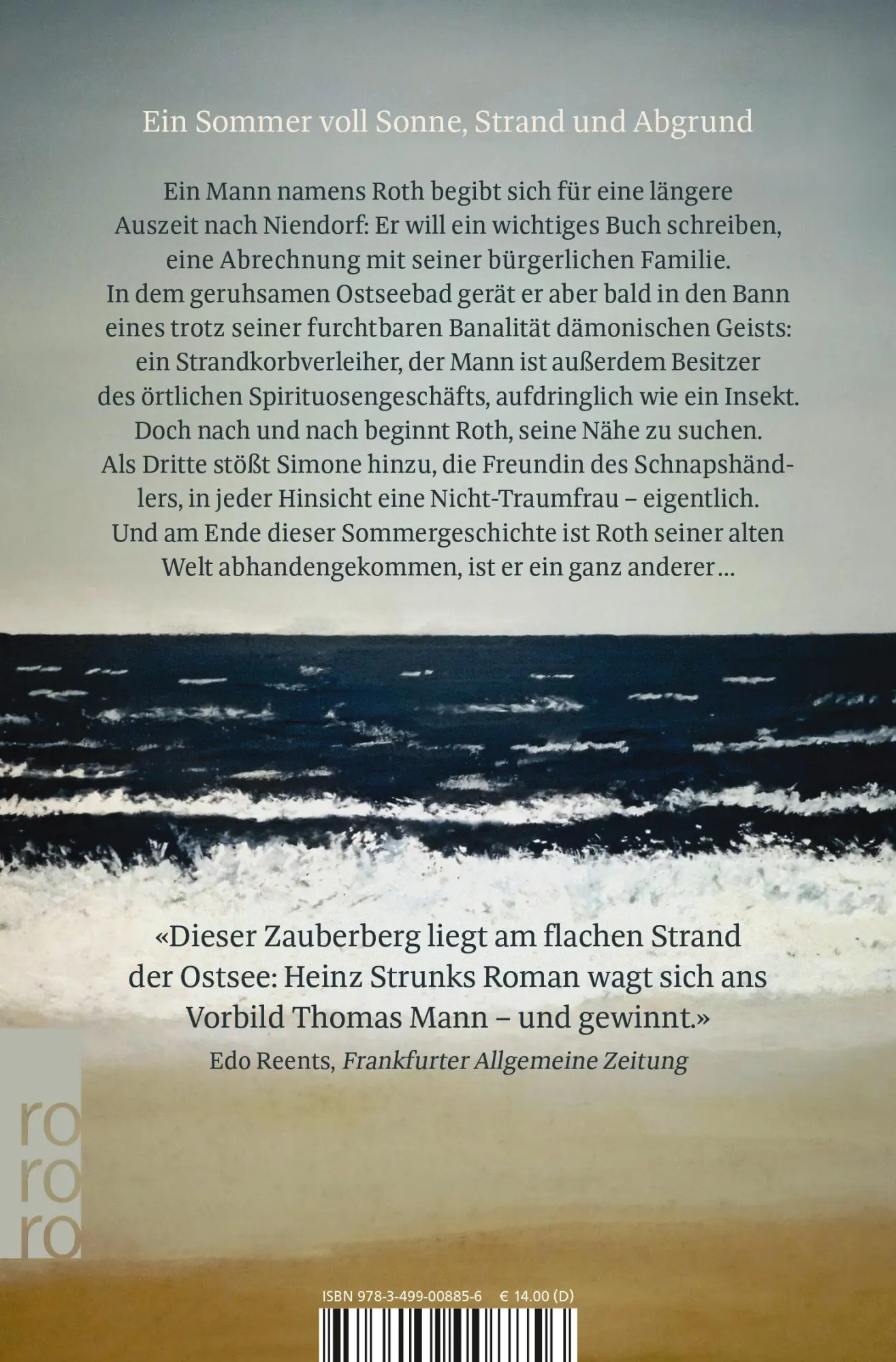 Rückseite: 9783499008856 | Ein Sommer in Niendorf | SPIEGEL Bestseller Platz 1 | Heinz Strunk