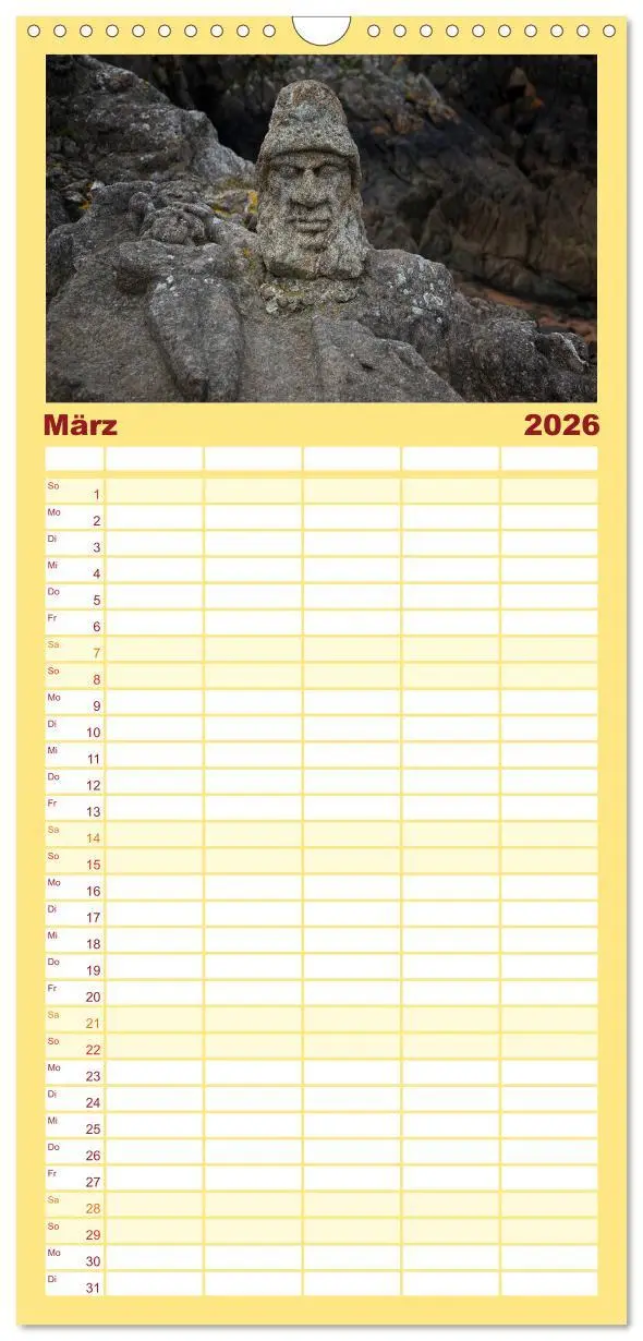 Bild: 9783516518856 | Familienplaner 2026 - Farben der Bretagne mit 5 Spalten...
