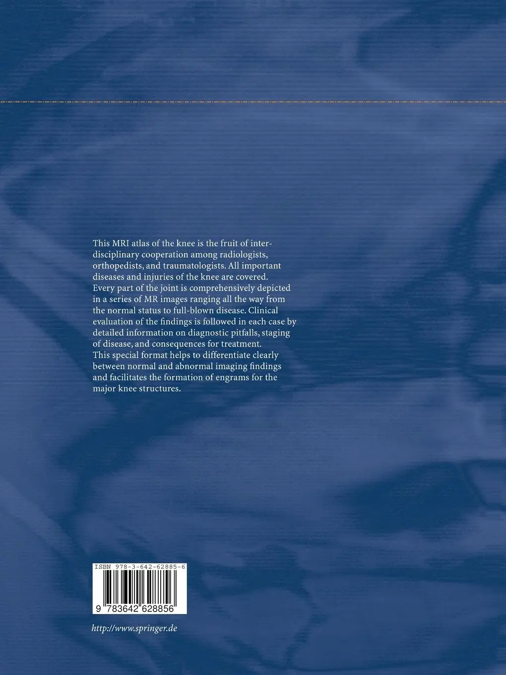 Rückseite: 9783642628856 | MRI Atlas of Orthopedics and Traumatology of the Knee | Teller (u. a.)