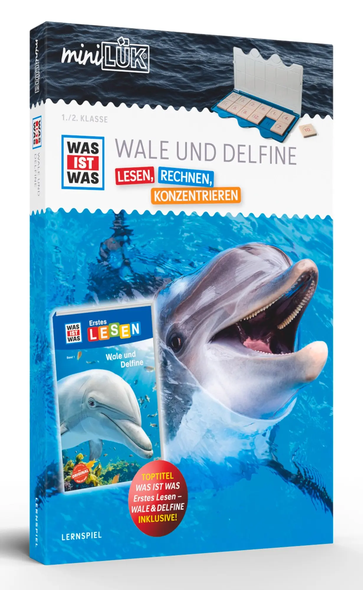 Cover: 9783072448956 | miniLÜK-Set. WAS IST WAS Wale und Delfine Lesen, Rechnen,...