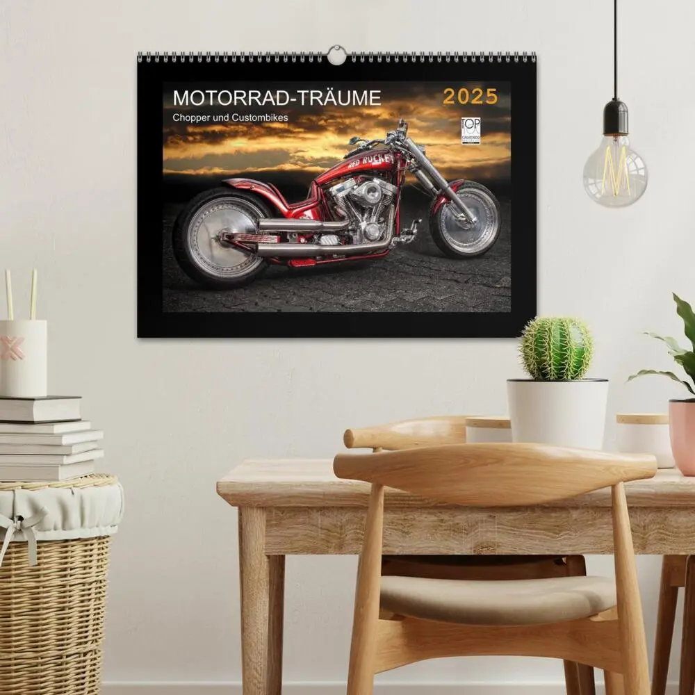 Bild: 9783435708956 | Motorrad-Träume - Chopper und Custombikes (Wandkalender 2025 DIN A3...