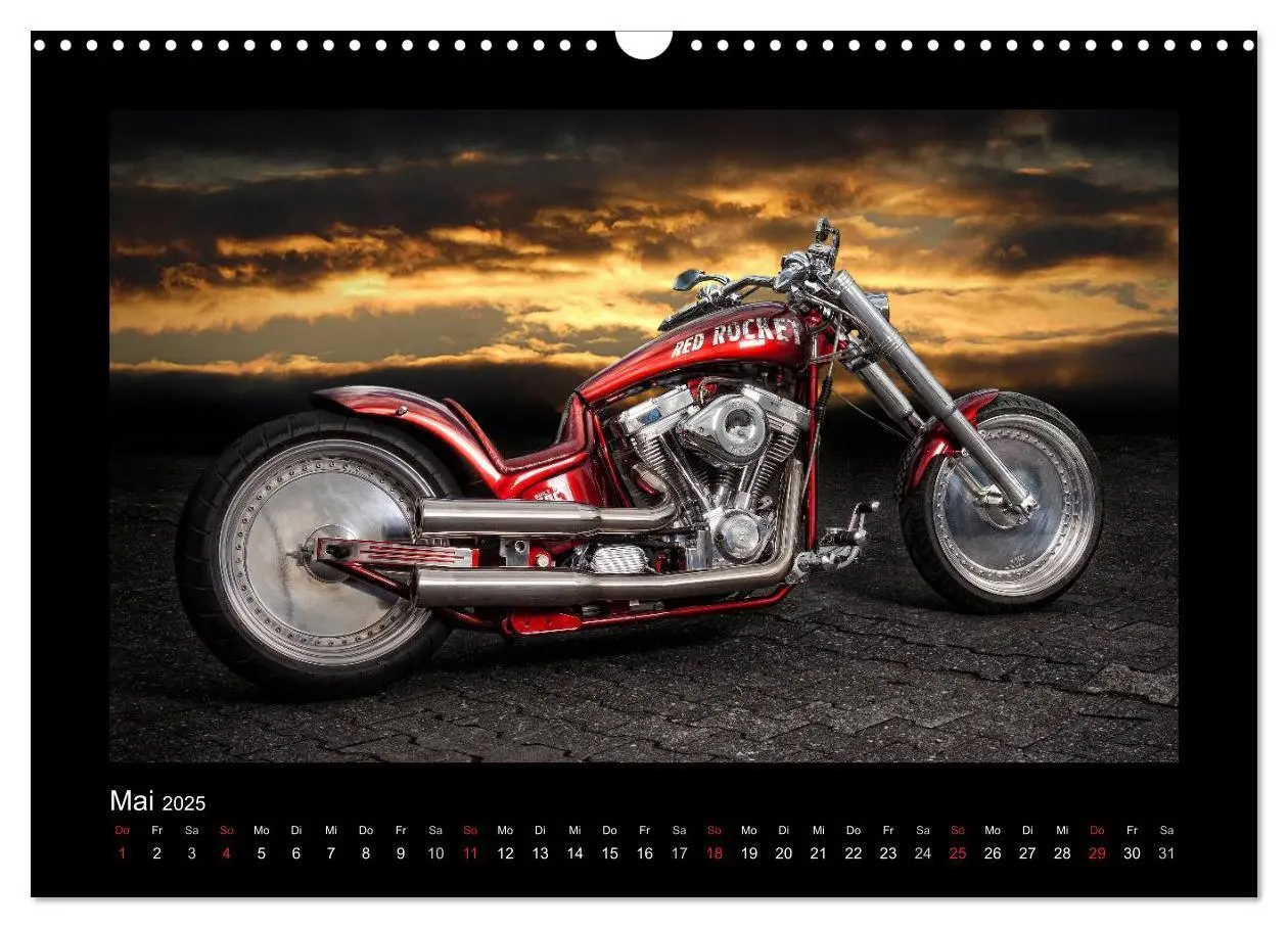Bild: 9783435708956 | Motorrad-Träume - Chopper und Custombikes (Wandkalender 2025 DIN A3...