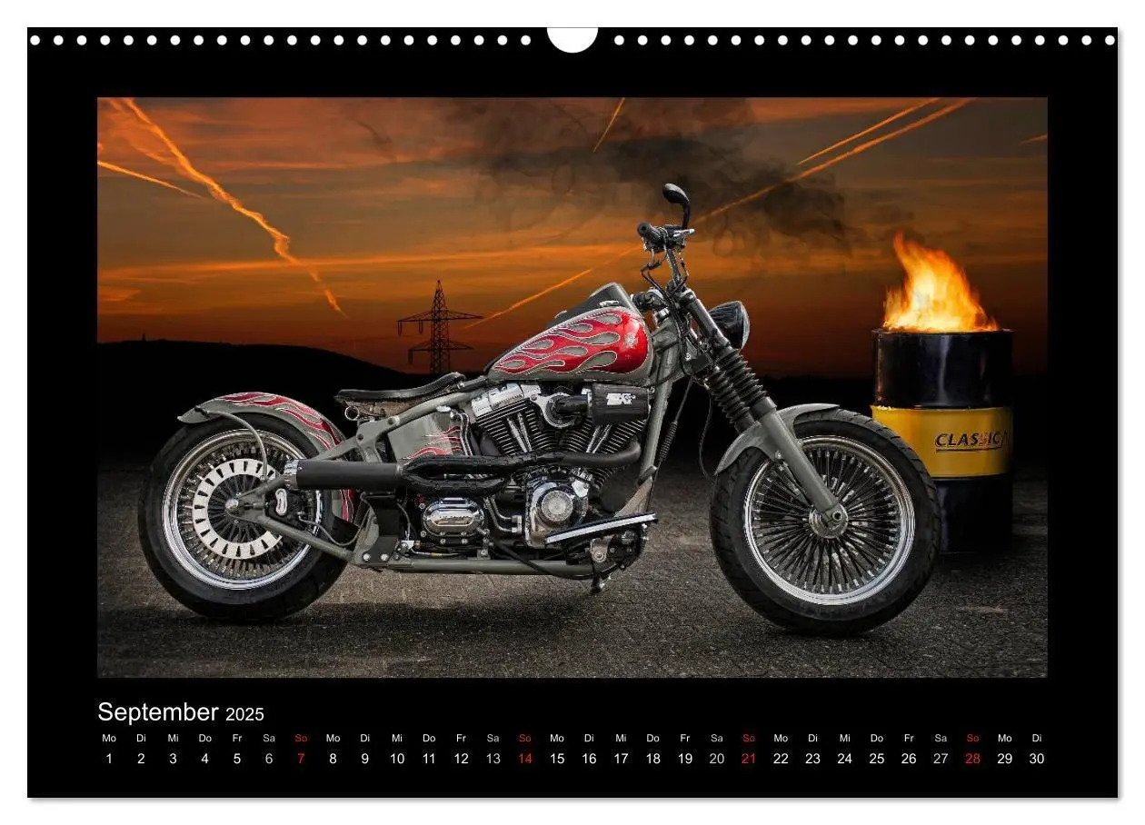 Bild: 9783435708956 | Motorrad-Träume - Chopper und Custombikes (Wandkalender 2025 DIN A3...