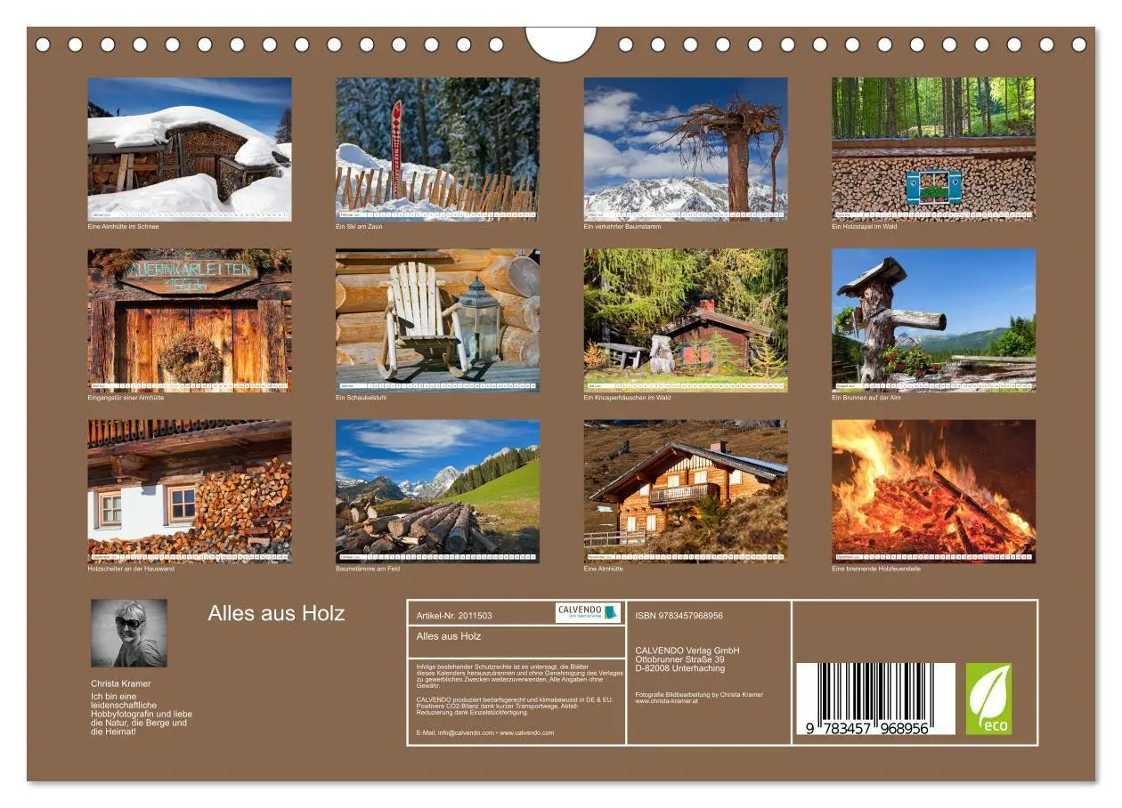 Bild: 9783457968956 | Alles aus Holz (Wandkalender 2026 DIN A4 quer), CALVENDO...