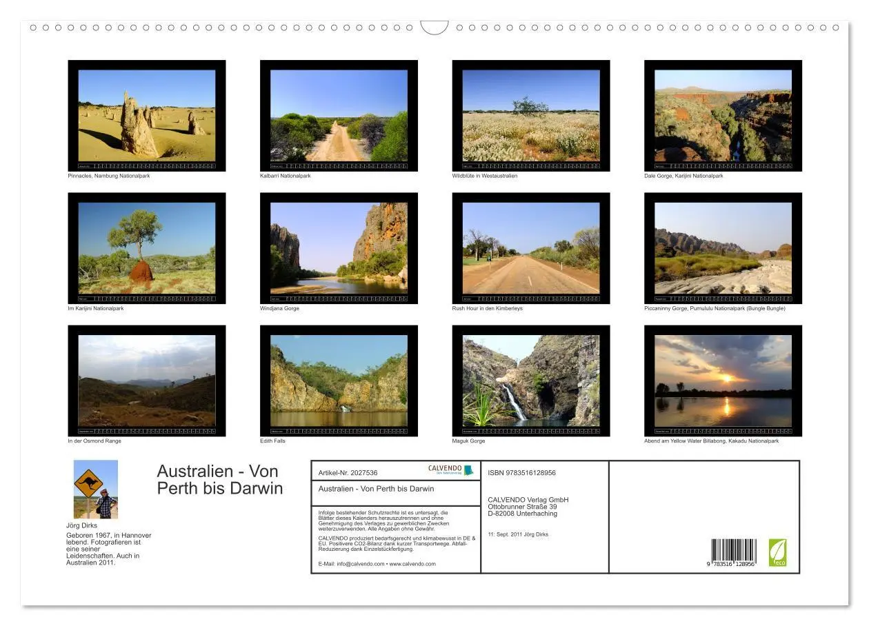 Bild: 9783516128956 | Australien - Von Perth bis Darwin (Wandkalender 2026 DIN A2 quer),...