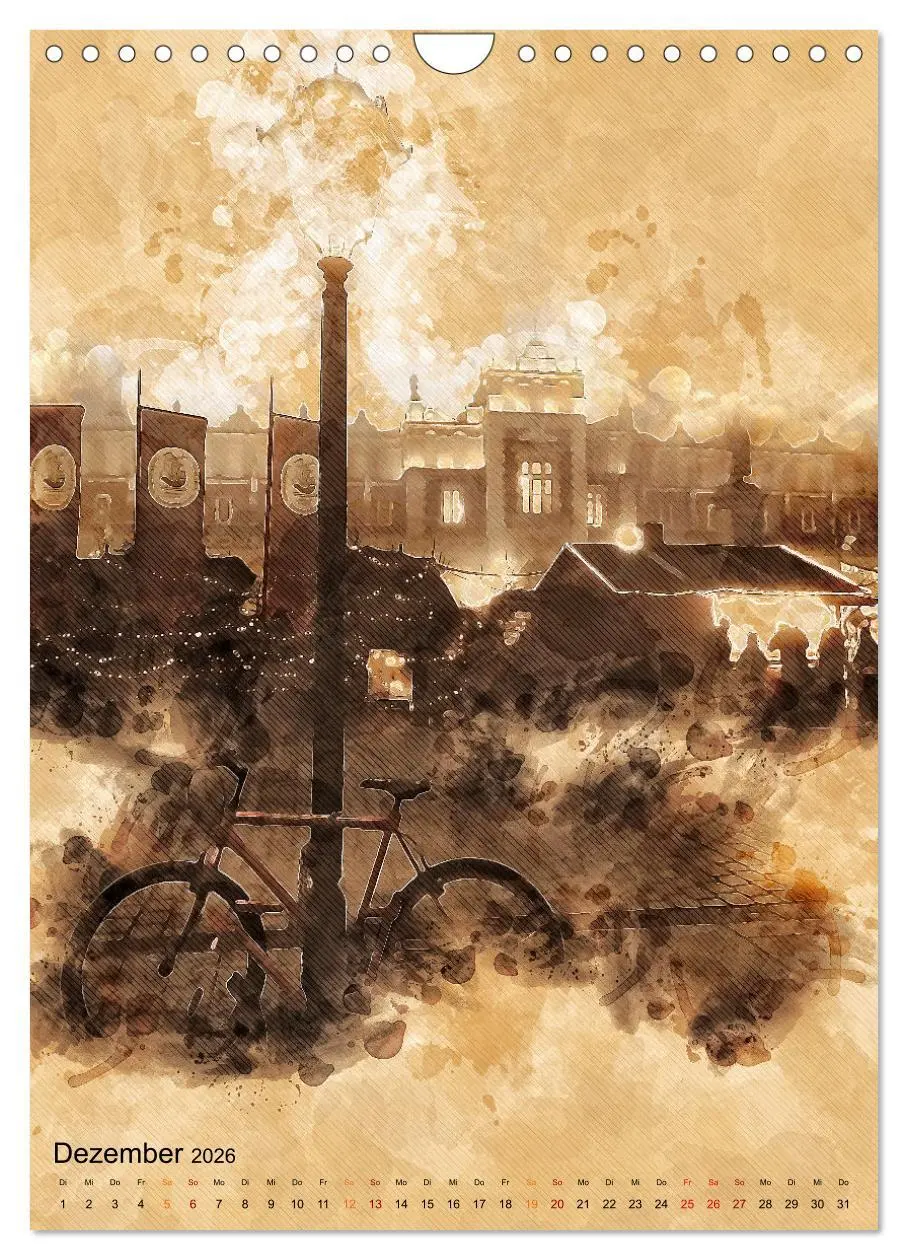 Bild: 9783516368956 | Fahrrad - Retro-Kalender (Wandkalender 2026 DIN A4 hoch), CALVENDO...