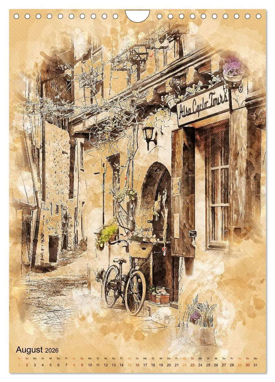 Bild: 9783516368956 | Fahrrad - Retro-Kalender (Wandkalender 2026 DIN A4 hoch), CALVENDO...
