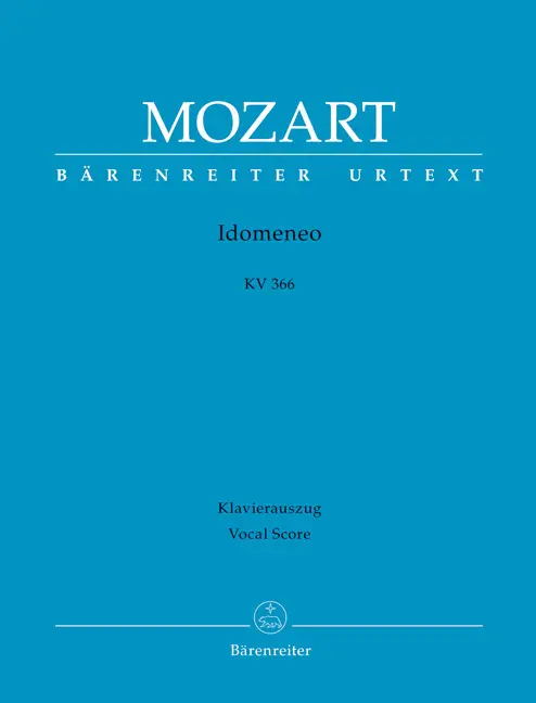 Idomeneo KV 366, Klavierauszug vokal, Urtextausgabe