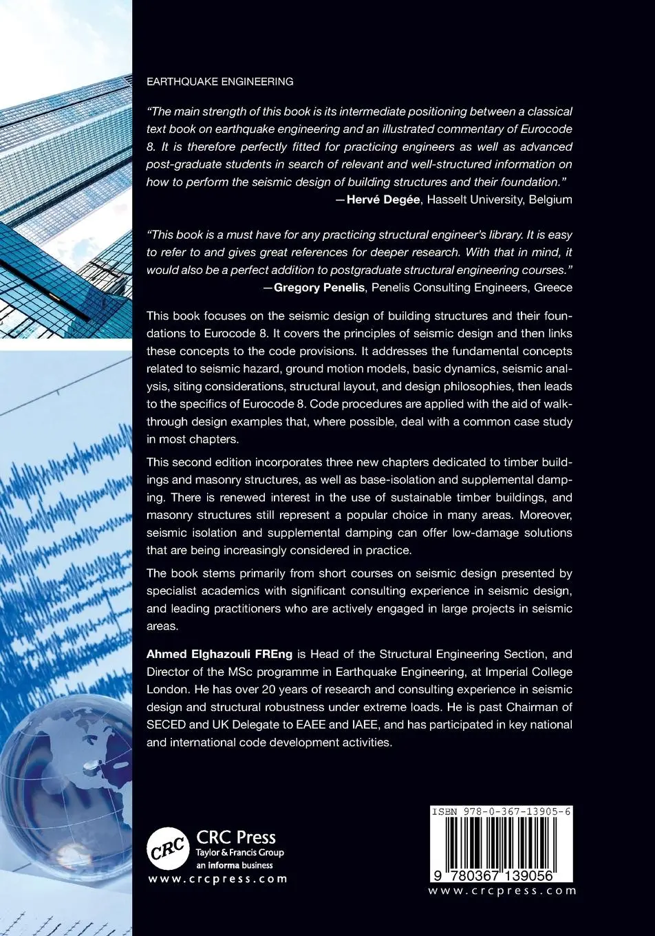 Rückseite: 9780367139056 | Seismic Design of Buildings to Eurocode 8 | Ahmed Elghazouli | Buch