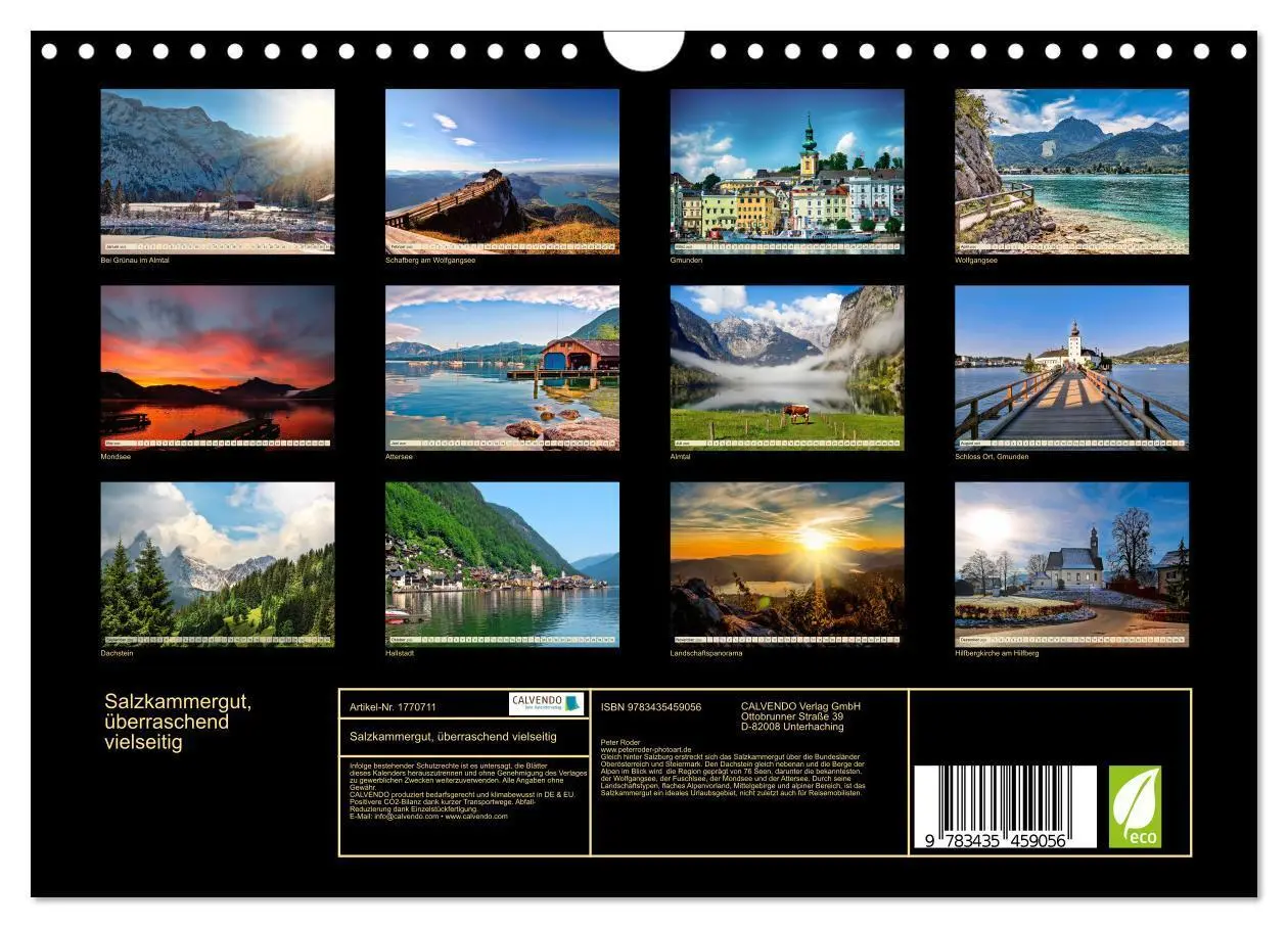 Bild: 9783435459056 | Salzkammergut, überraschend vielseitig (Wandkalender 2025 DIN A4...