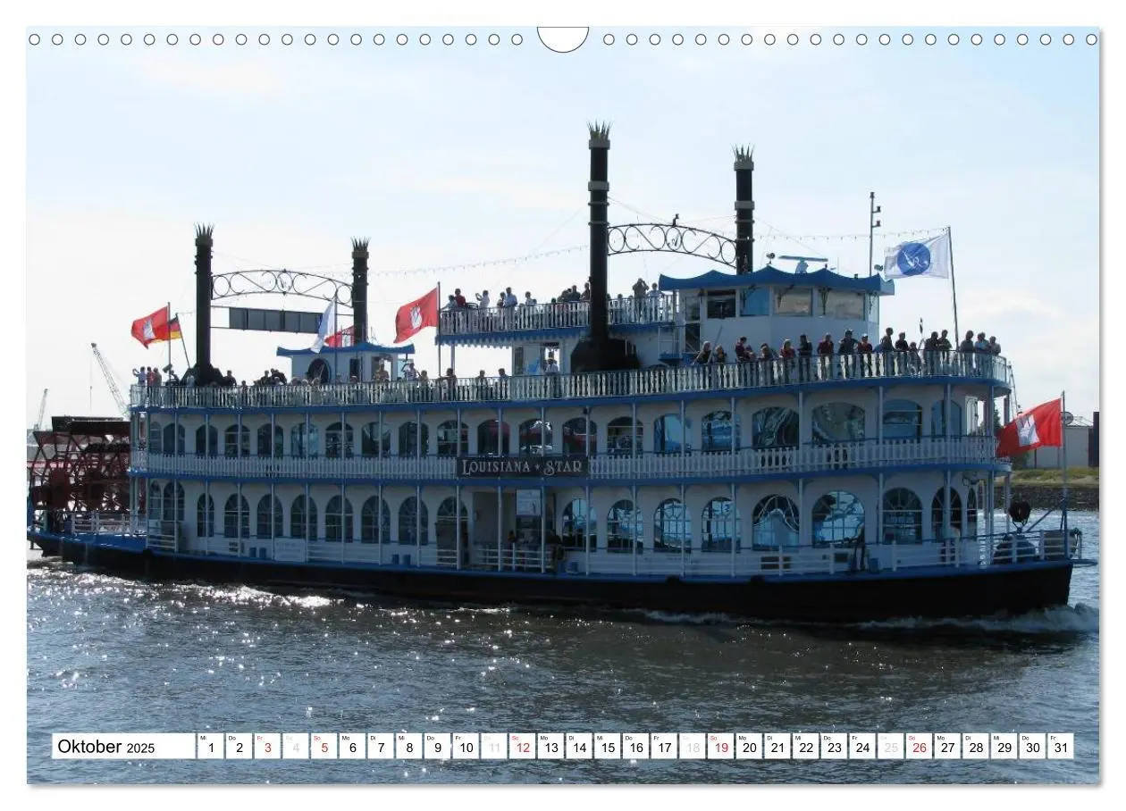 Bild: 9783435699056 | Schiffe - Zwischen Hamburg und Wedel (Wandkalender 2025 DIN A3...