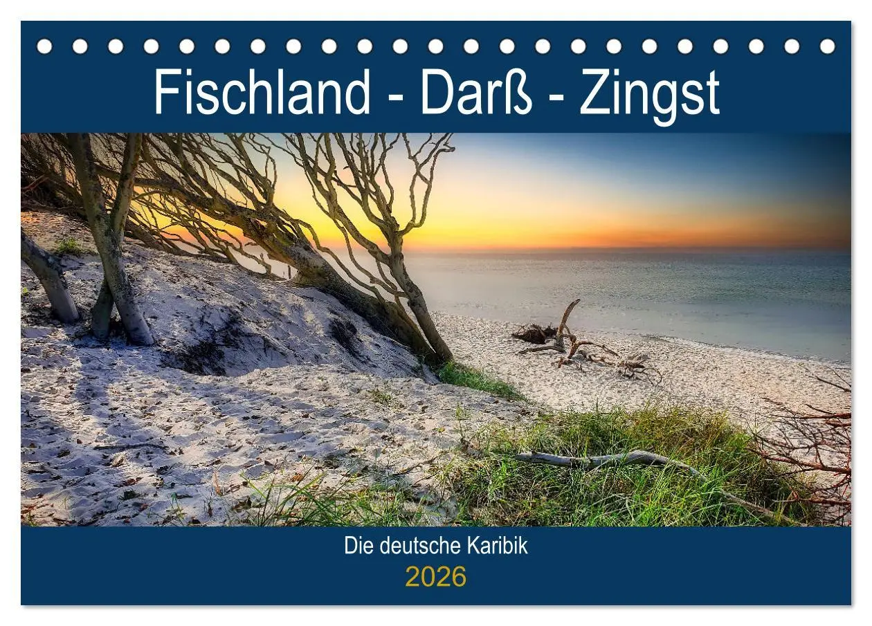 Cover: 9783457619056 | Fischland - Darß- Zingst (Tischkalender 2026 DIN A5 quer), CALVENDO...