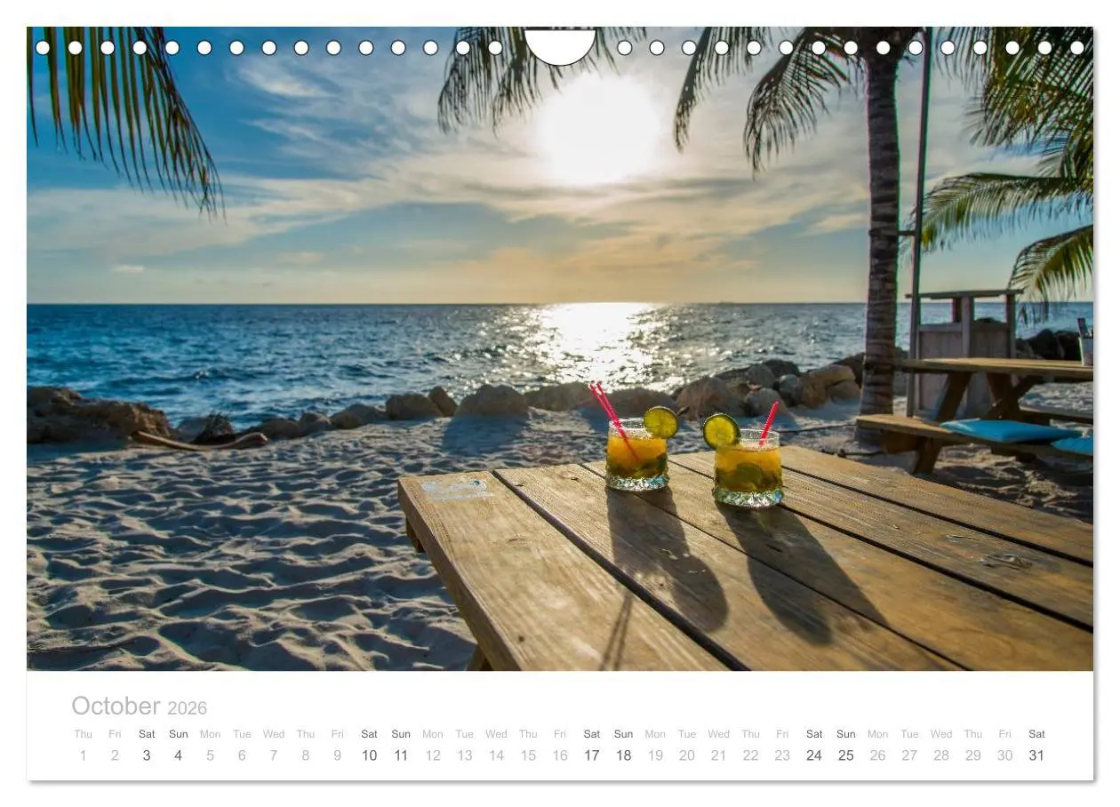 Bild: 9783516569056 | Curacao - Tropical Island (Wall Calendar 2026 DIN A4 landscape),...