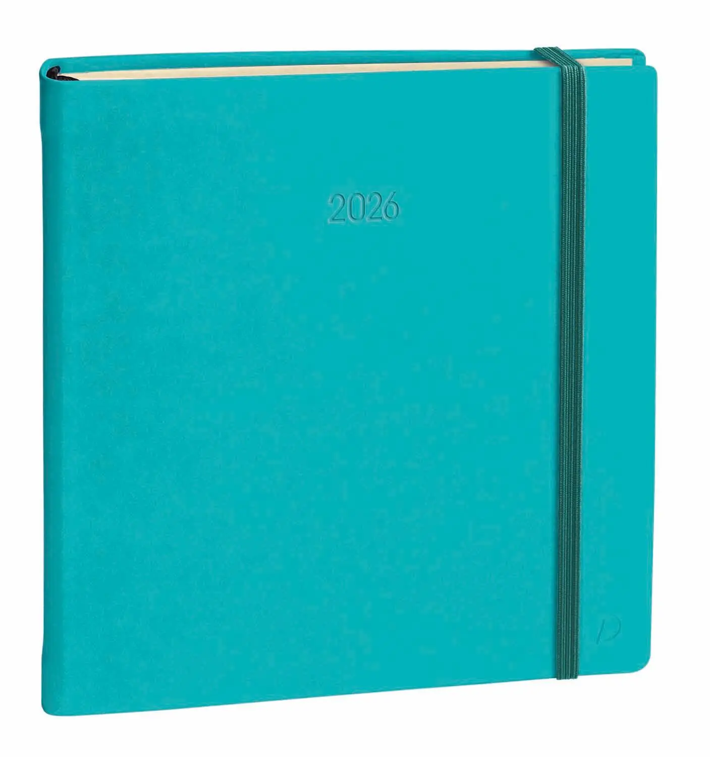 Cover: 3371010519156 | Executif Prest VZ Silk türkis 2026 | Kalender im Schreibtischformat