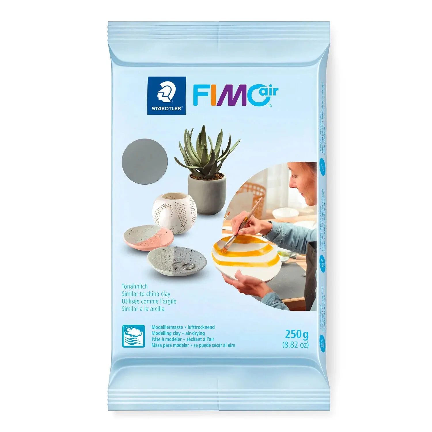 Cover: 4007817089156 | STAEDTLER Modelliermasse FIMO® air grau 250g | STAEDTLER FIMO air