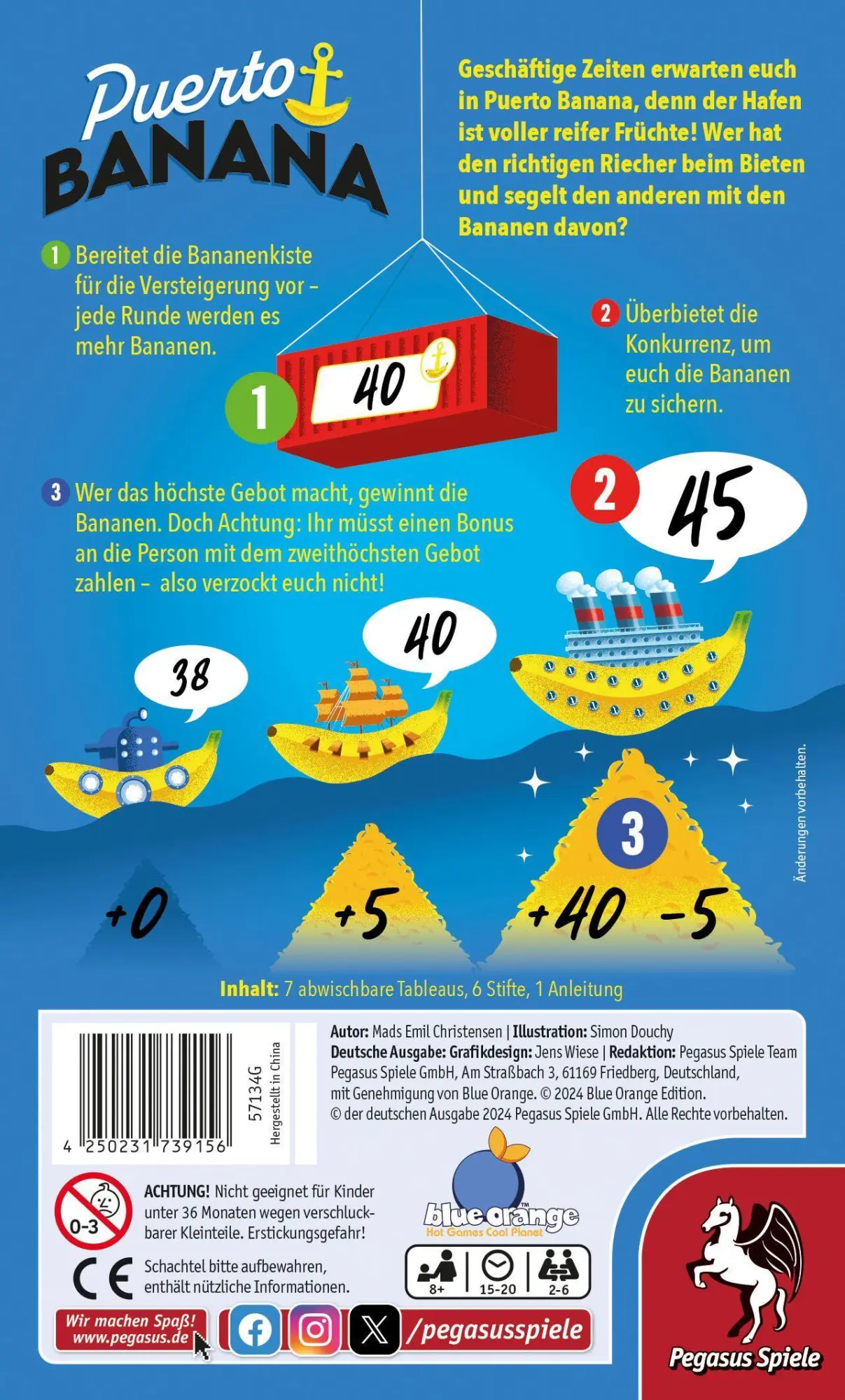 Bild: 4250231739156 | Puerto Banana | Mads Emil Christensen | Spiel | 57134G | Deutsch