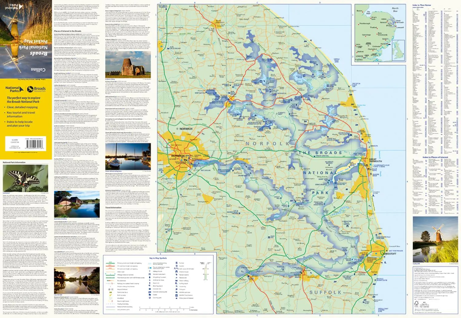 Bild: 9780008439156 | Broads National Park Pocket Map | National Parks Uk (u. a.) | Buch