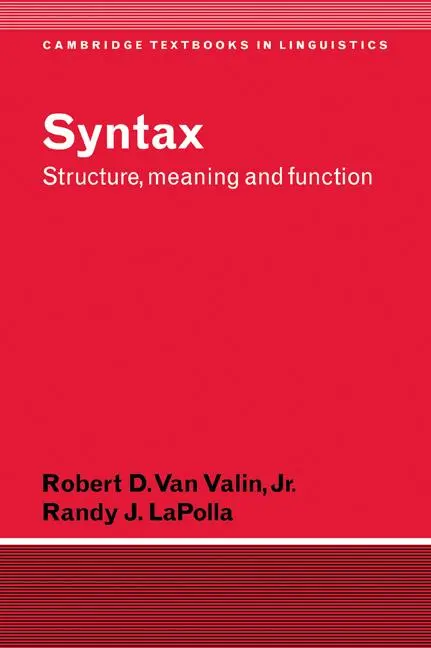 Cover: 9780521499156 | Syntax | Structure, Meaning, and Function | Valin (u. a.) | Buch