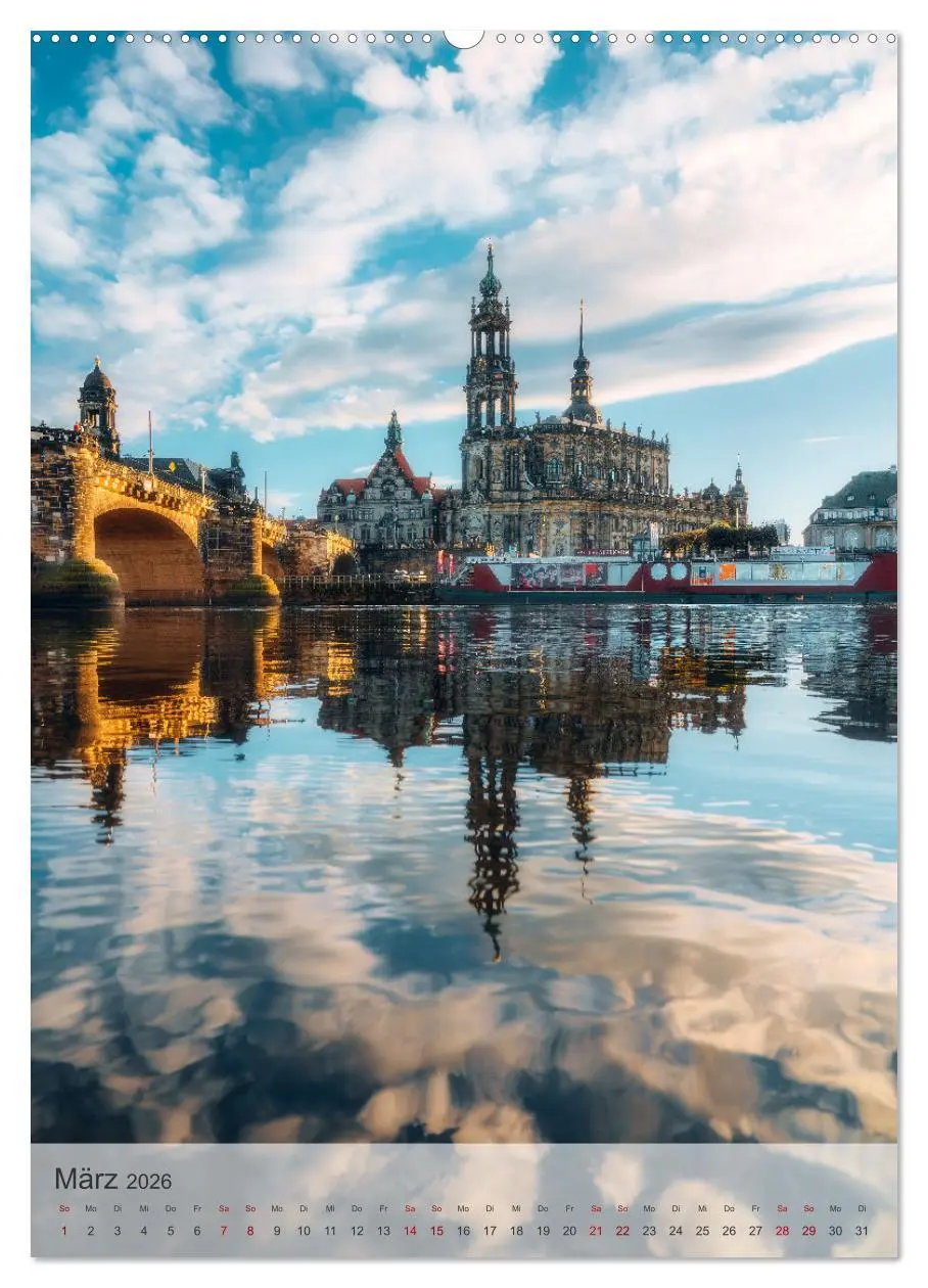 Bild: 9783516319156 | Elbstadt Dresden (hochwertiger Premium Wandkalender 2026 DIN A2...