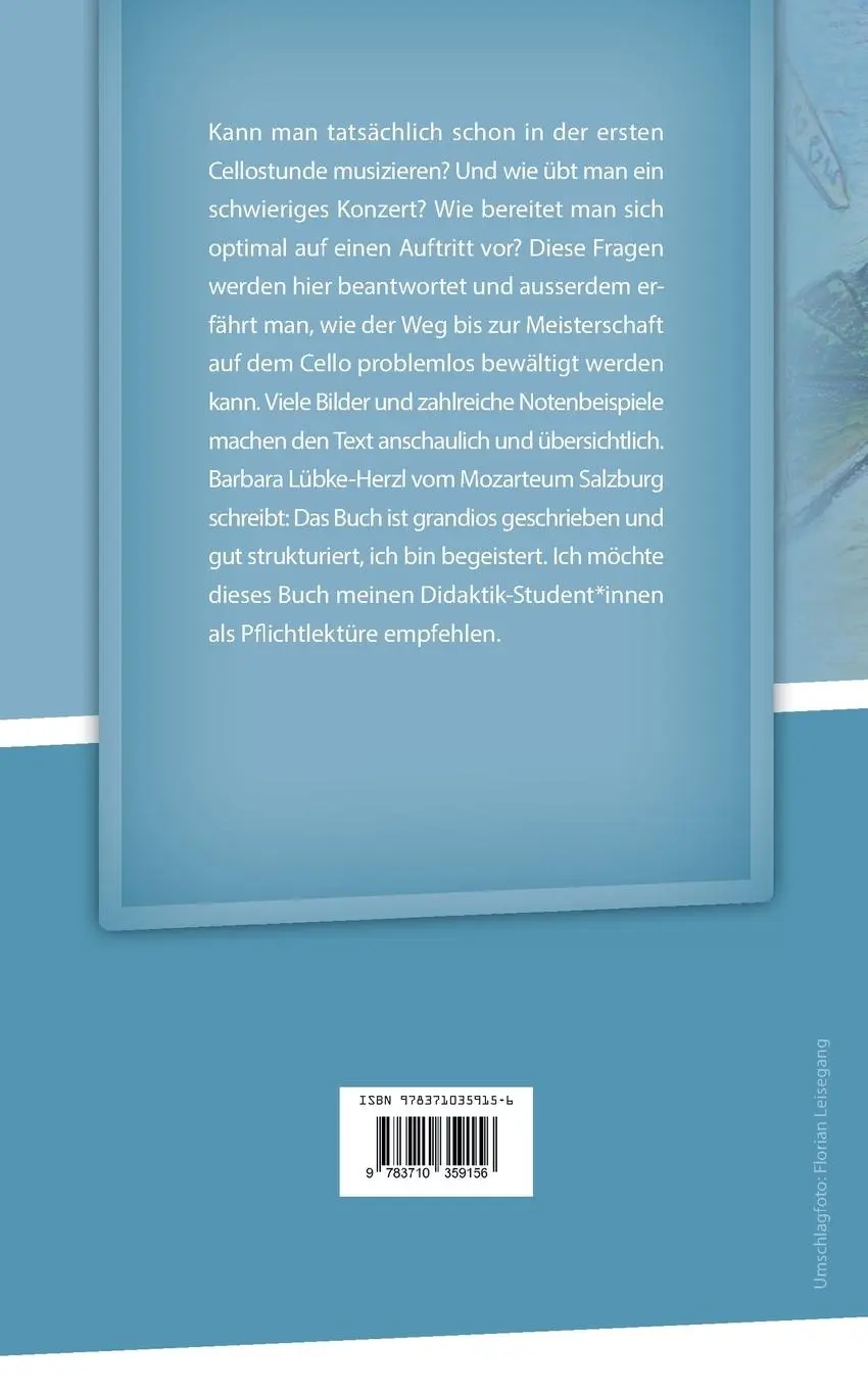 Rückseite: 9783710359156 | Mit dem Cello unterwegs | Peter Leisegang | Taschenbuch | 206 S.