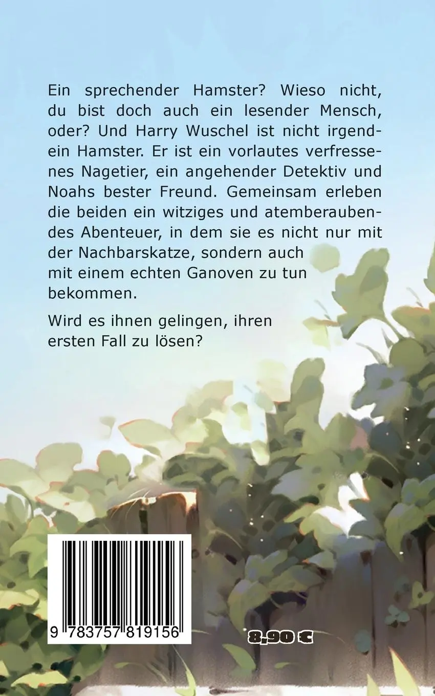 Rückseite: 9783757819156 | Hamsterdetektiv Harry Wuschel | Der Schatz im Gartenhaus | Marcel Rau