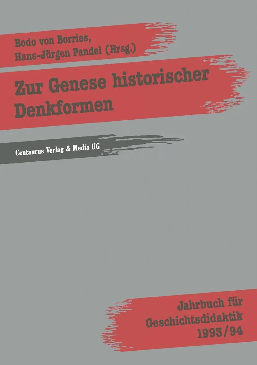 Cover: 9783890859156 | Zur Genese historischer Denkformen | Hans Pandel (u. a.) | Taschenbuch