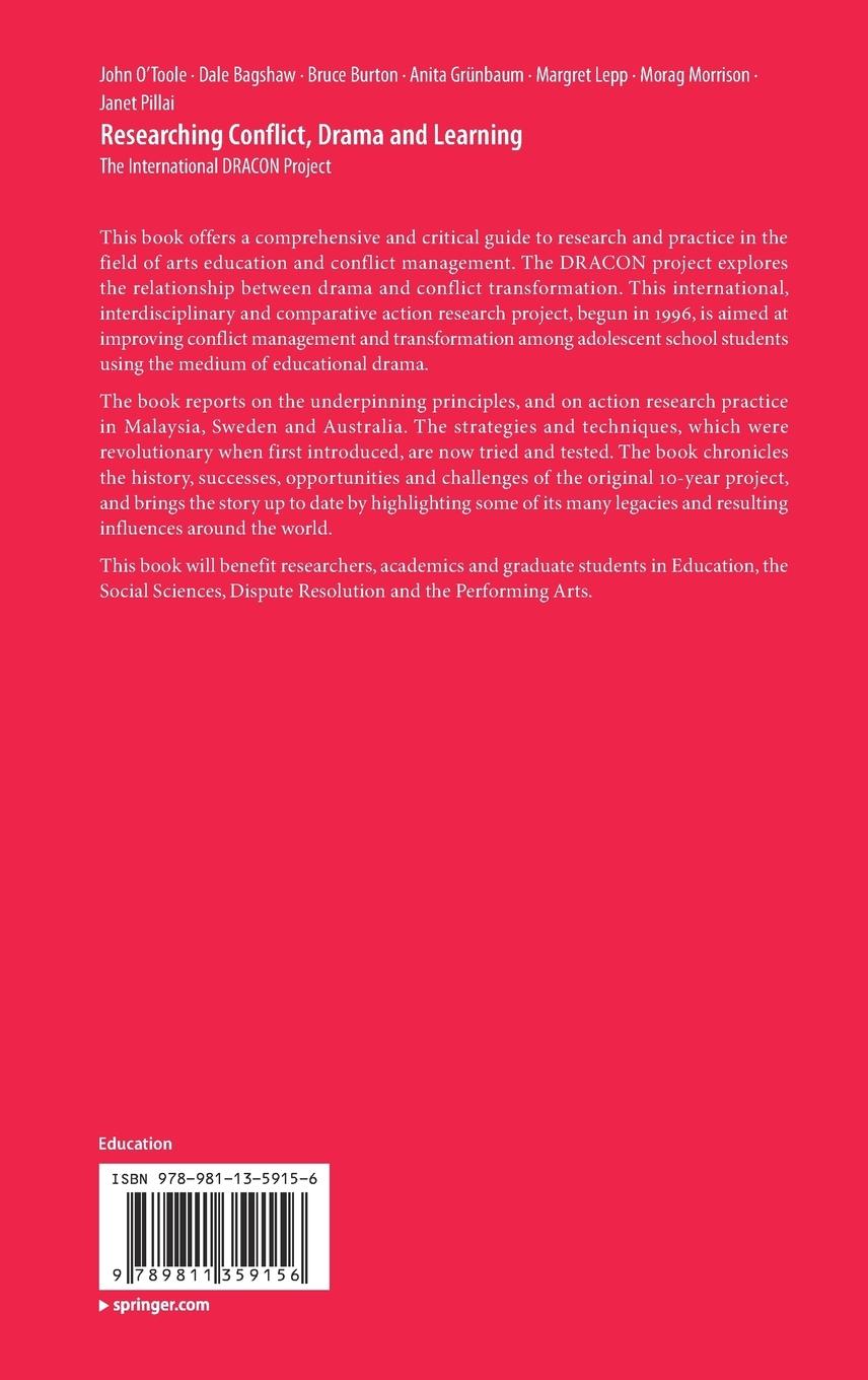 Rückseite: 9789811359156 | Researching Conflict, Drama and Learning | John O'Toole (u. a.) | Buch