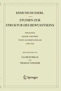 Cover: 9783030359256 | Studien zur Struktur des Bewusstseins | Edmund Husserl | Buch | xvii