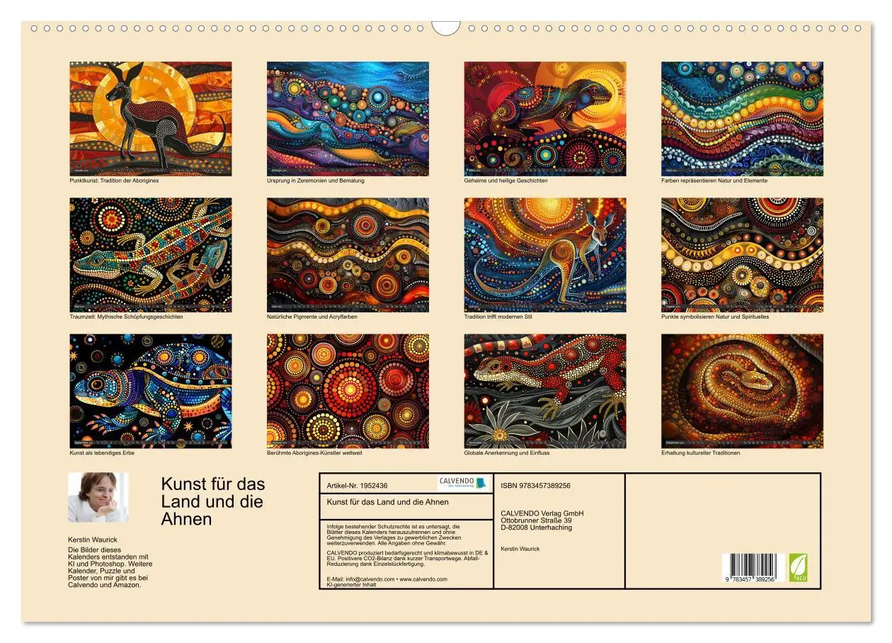 Bild: 9783457389256 | Kunst für das Land und die Ahnen (Wandkalender 2026 DIN A2 quer),...