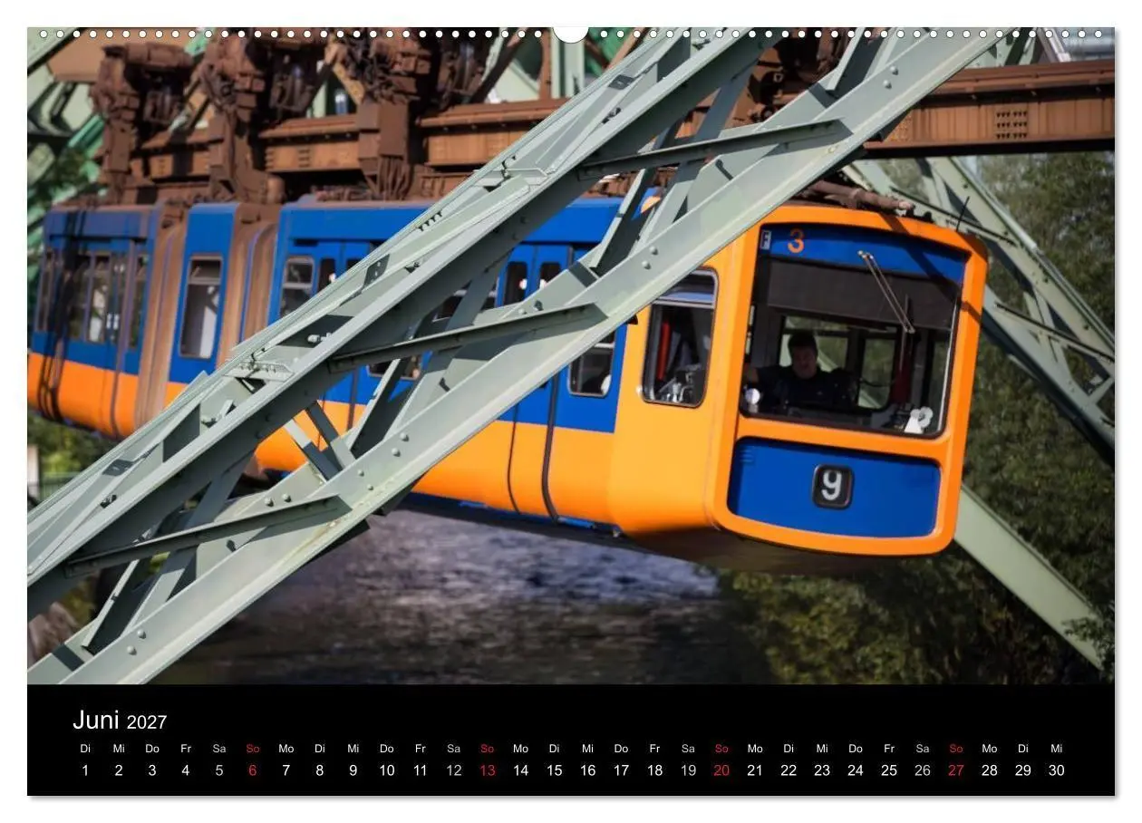 Bild: 9783569949256 | Die Wuppertaler Schwebebahn (Wandkalender 2027 DIN A2 quer),...