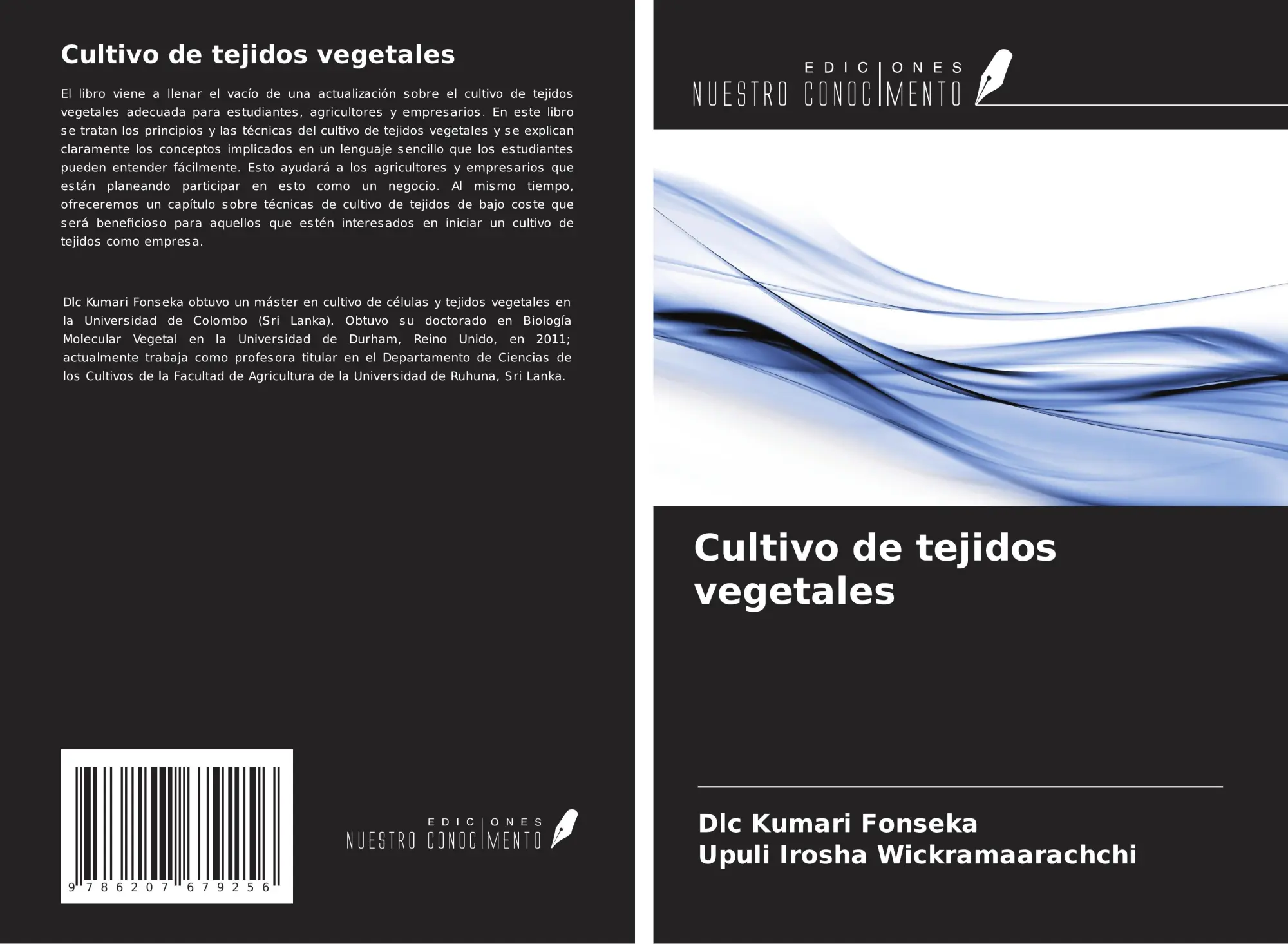 Cover: 9786207679256 | Cultivo de tejidos vegetales | DLC Kumari Fonseka (u. a.) | Buch