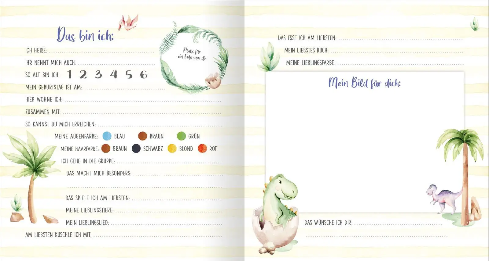 Bild: 4014489129356 | Meine ersten Freunde - Dinos (Aquarell-Optik) | Buch | 64 S. | Deutsch