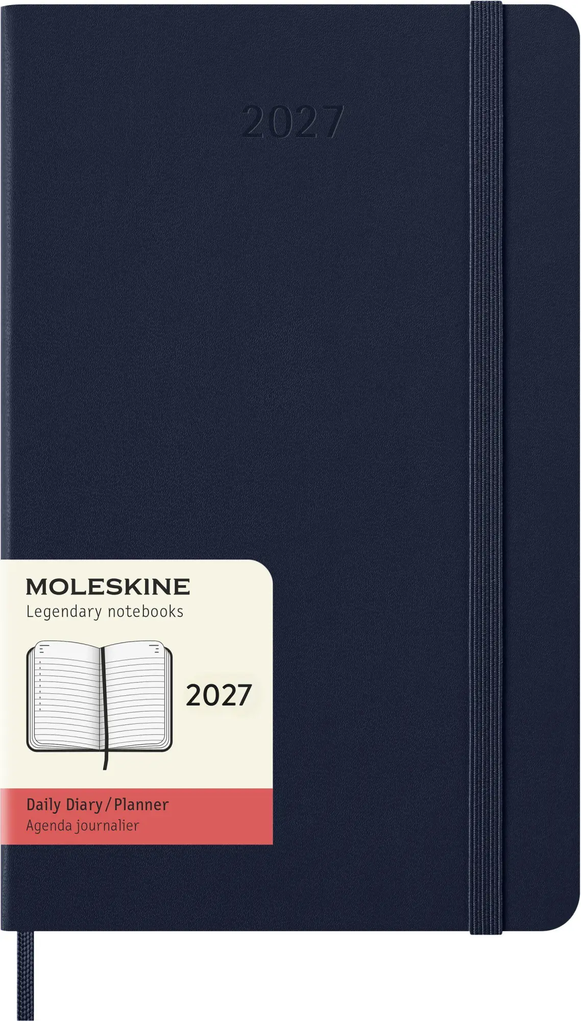 Cover: 8056999279356 | Moleskine 12 Monate Tageskalender 2027, Large/A5, 1 Tag = 1 Seite,...