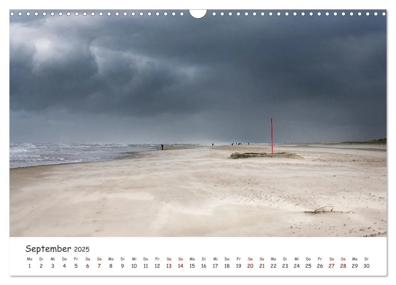 Bild: 9783435979356 | Nordsee, Meer, Strand und Wind (Wandkalender 2025 DIN A3 quer),...