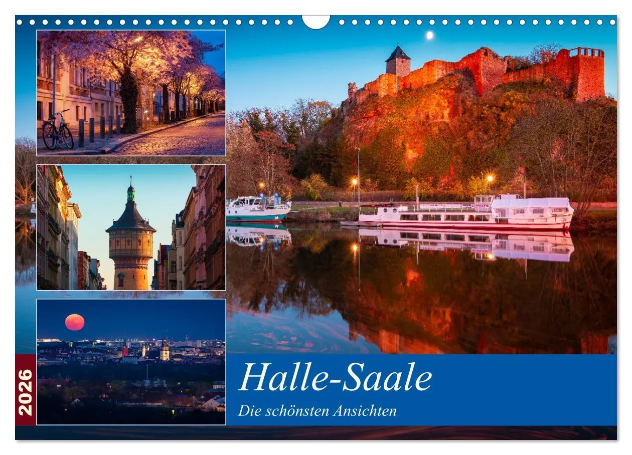 Cover: 9783457689356 | Halle-Saale - Die schönsten Ansichten (Wandkalender 2026 DIN A3...