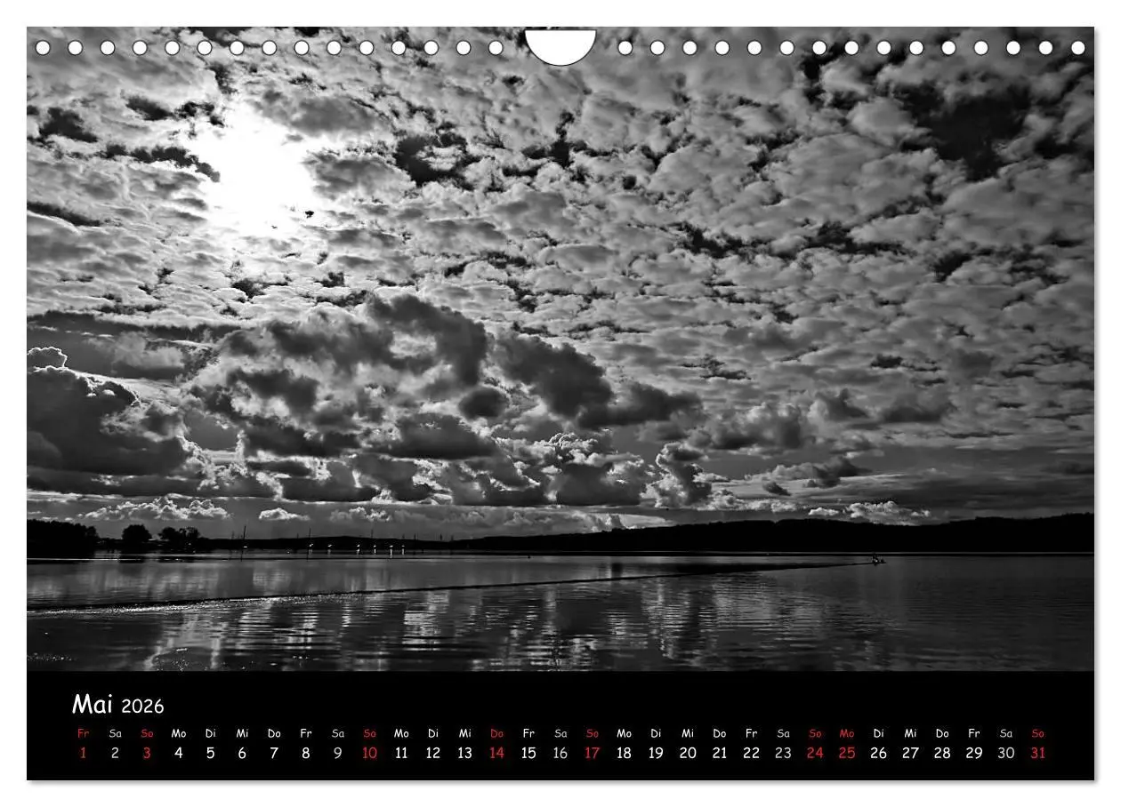 Bild: 9783516229356 | Rügen in schwarz-weiß (Wandkalender 2026 DIN A4 quer), CALVENDO...
