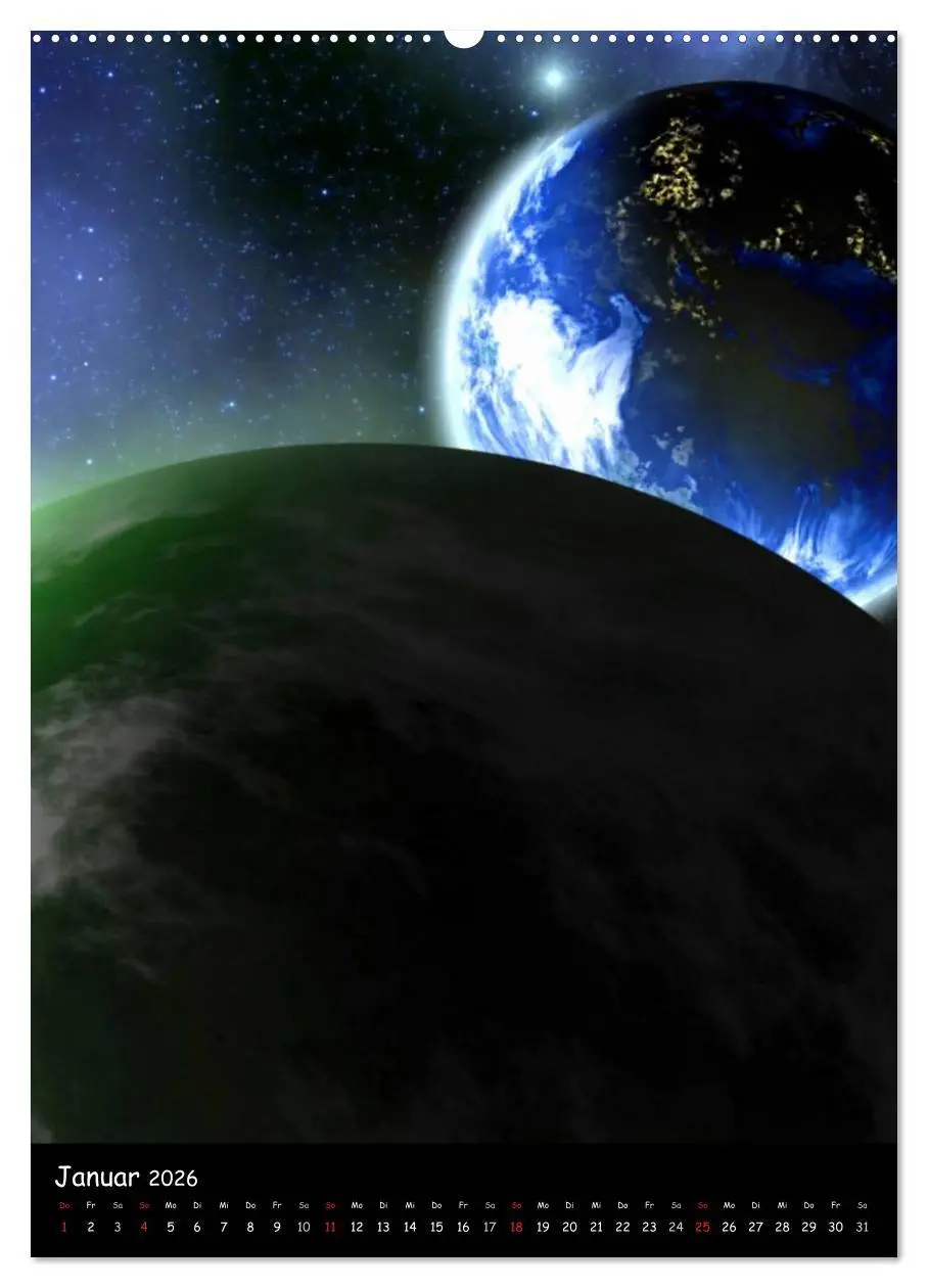 Bild: 9783516469356 | Die Welt der Planeten (Wandkalender 2026 DIN A2 hoch), CALVENDO...
