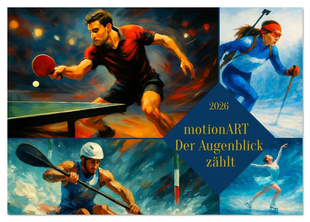 Cover: 9783516609356 | motionART Der Augenblick zählt (Tischkalender 2026 DIN A5 quer),...