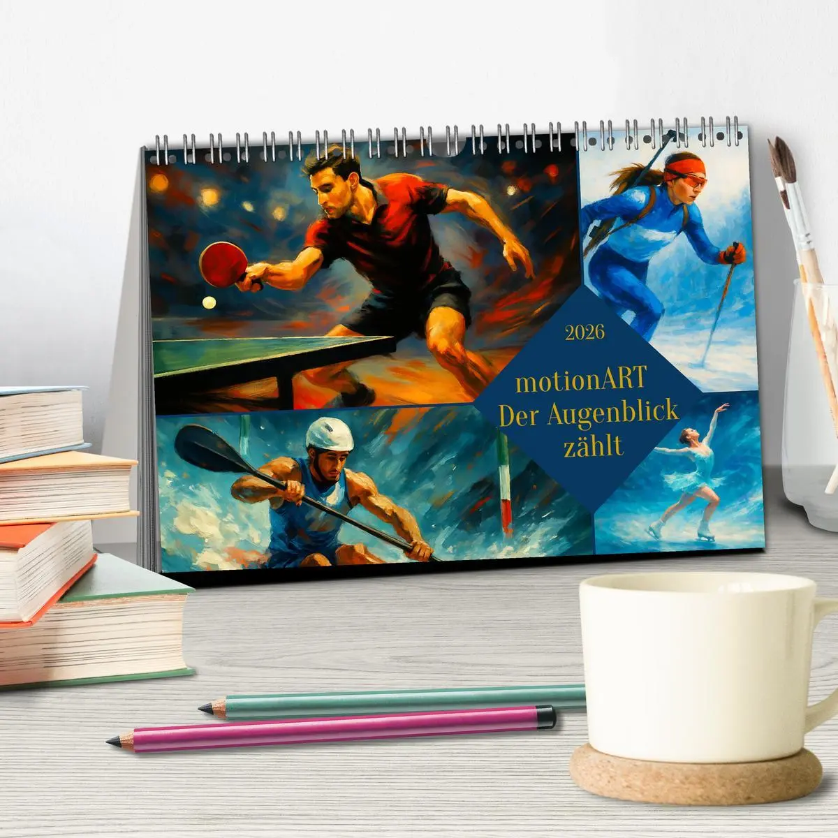 Bild: 9783516609356 | motionART Der Augenblick zählt (Tischkalender 2026 DIN A5 quer),...
