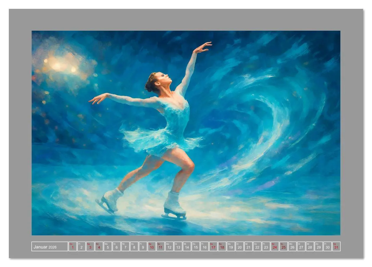 Bild: 9783516609356 | motionART Der Augenblick zählt (Tischkalender 2026 DIN A5 quer),...