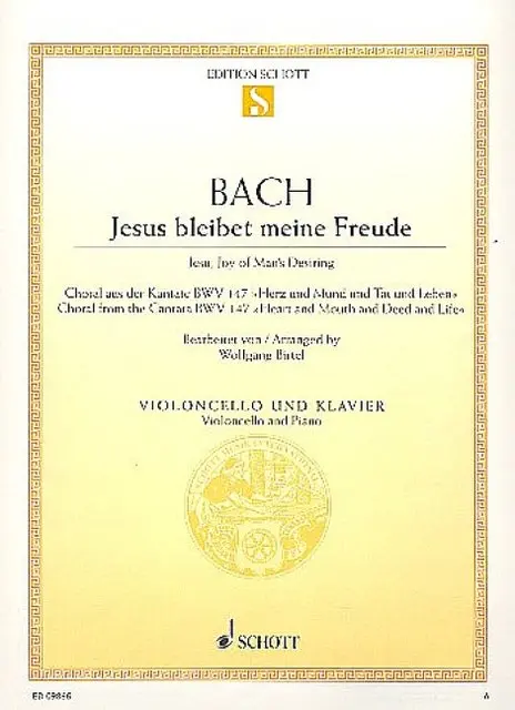 Cover: 9790001169356 | Jesus bleibet meine Freude | Johann Sebastian Bach | Buch | 8 S.