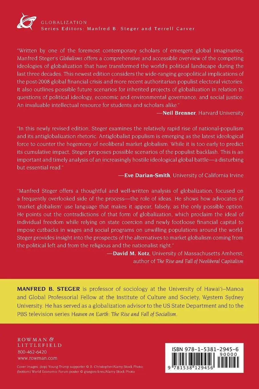 Rückseite: 9781538129456 | Globalisms | Facing the Populist Challenge | Manfred B. Steger | Buch