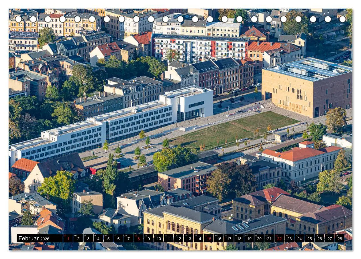 Bild: 9783457749456 | Halle an der Saale von oben (Tischkalender 2026 DIN A5 quer),...