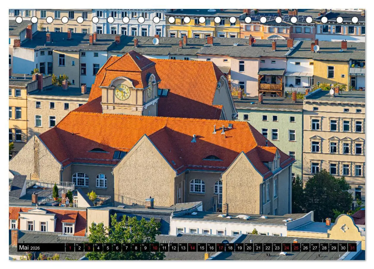 Bild: 9783457749456 | Halle an der Saale von oben (Tischkalender 2026 DIN A5 quer),...