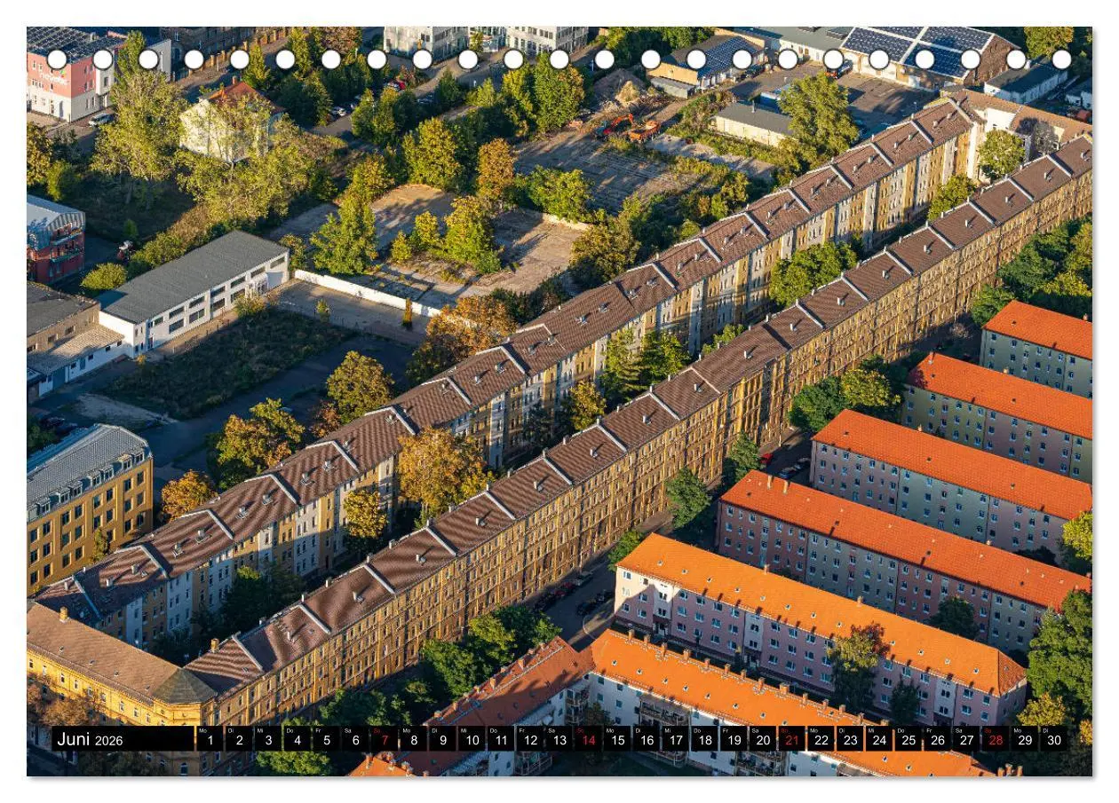 Bild: 9783457749456 | Halle an der Saale von oben (Tischkalender 2026 DIN A5 quer),...