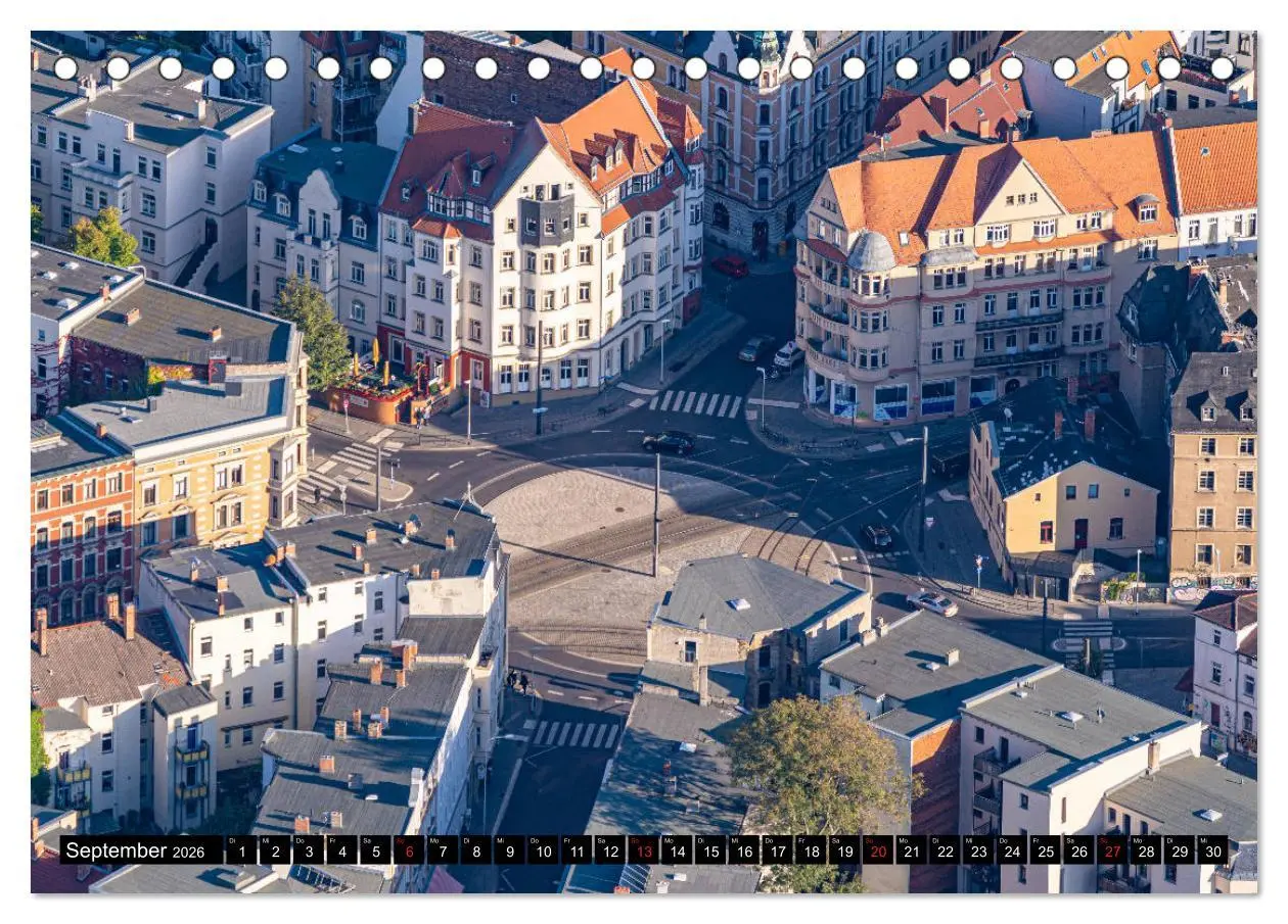 Bild: 9783457749456 | Halle an der Saale von oben (Tischkalender 2026 DIN A5 quer),...