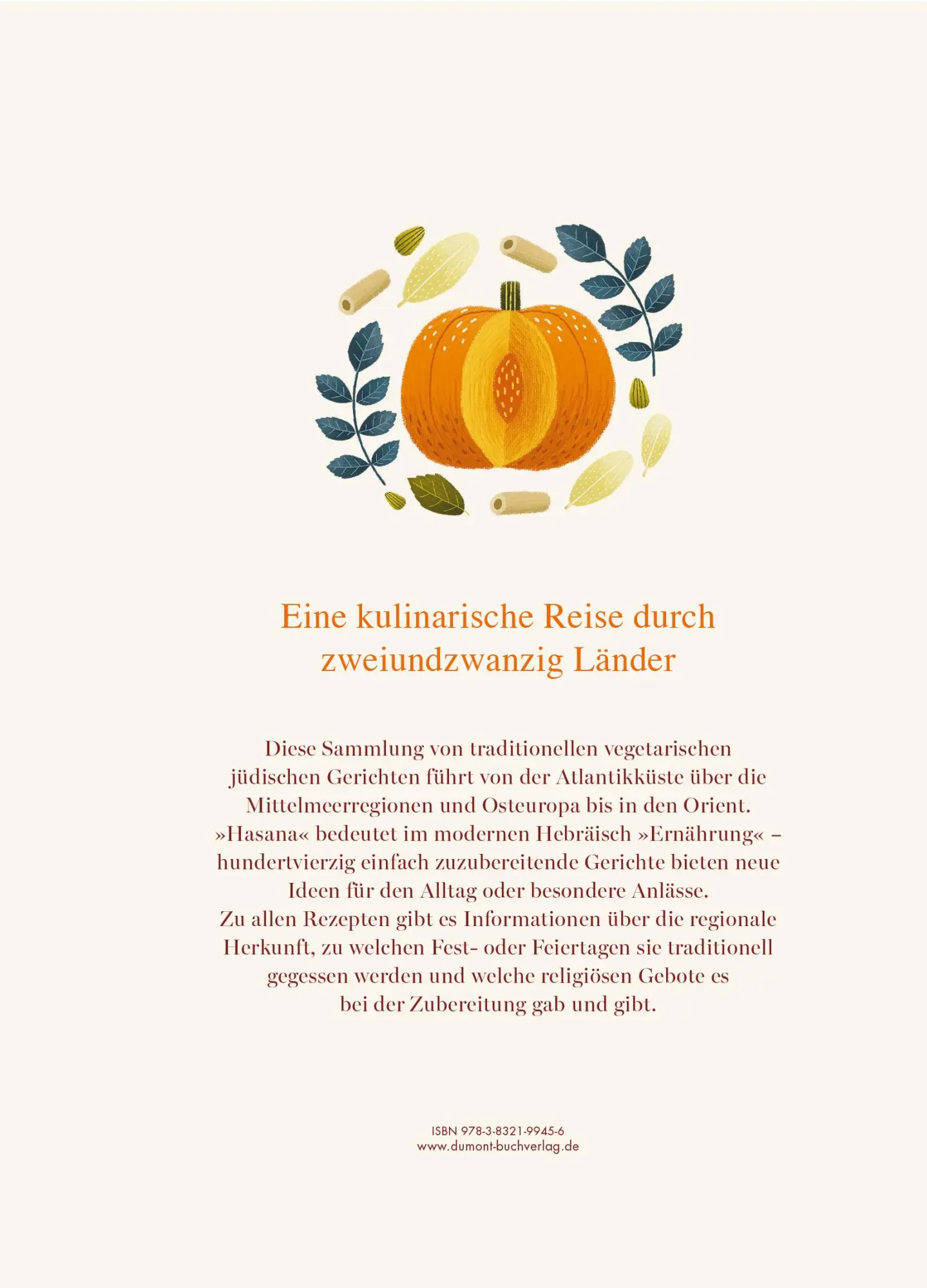 Rückseite: 9783832199456 | Hasana | Vegetarisch kochen nach traditionellen jüdischen Rezepten